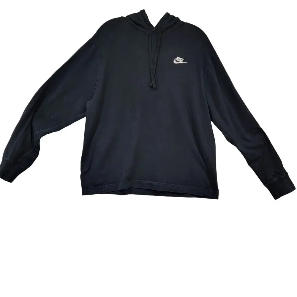 Nike Women Thin Hoodie Medium Sweatshirt 100% Cotton Athleisure Gorpcore Logo